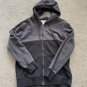 GAP Gray Zip Up Sweater Large Tall